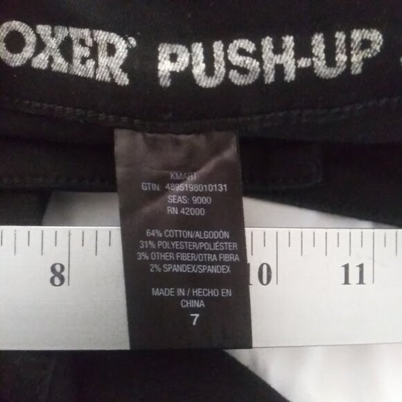 Joe Boxer women's size 7 black push-up jeans - Picture 11 of 13